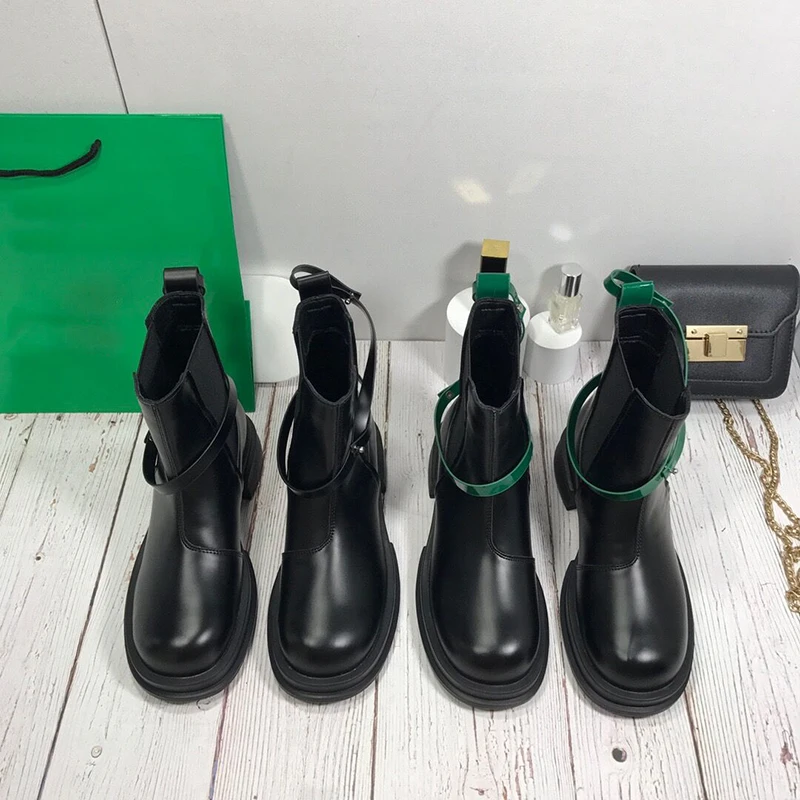 

2021 New Autumn Winter Women Chelsea Boots Thick-soled Soft Leather Women Platform Casual Boots Fashion Female Flat Boots