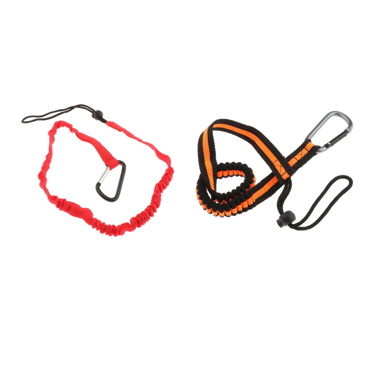 

85cm Adjustable Kayak Safety Rod Leash Fishing Rod Paddle Leash with Carabiner Clip