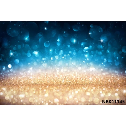 Yeele виниловый синий золотой снег Рождественский горошек легкий боке фон для