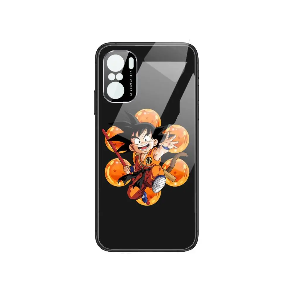 

Anime D-Dragon Ball Goku Phone Case For POCO F1 F2 F3 Pro X3 M3 9C 10T Lite NFC Anime Black Cover Silicone Back Prett mi 10 ultr
