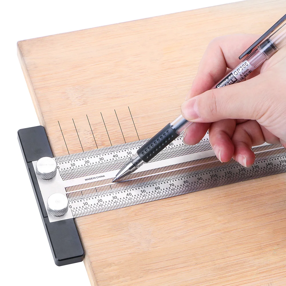 Metal Ruler Stainless Steel Measuring Tool Gauging Tool Gauge Carpenter
