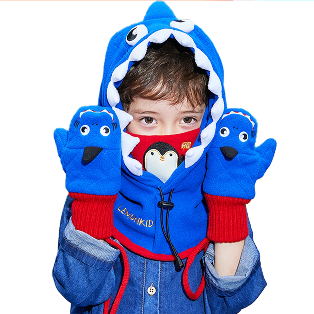 

Детская Балаклава Лыжная маска 3 в 1 для мальчиков и девочек детская флисовая маска на все лицо облегающие шапки с капюшоном ветрозащитные з...