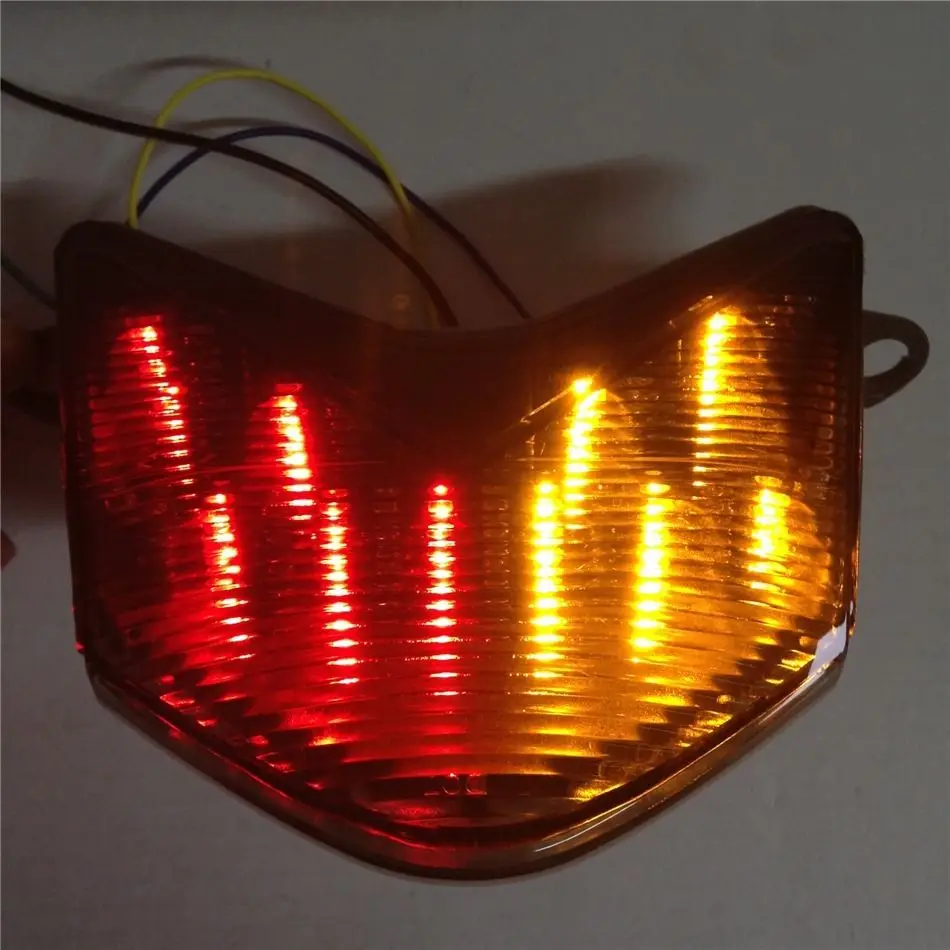 Прозрачный светодиодный задний фонарь светильник поворотники стоп-сигнал для