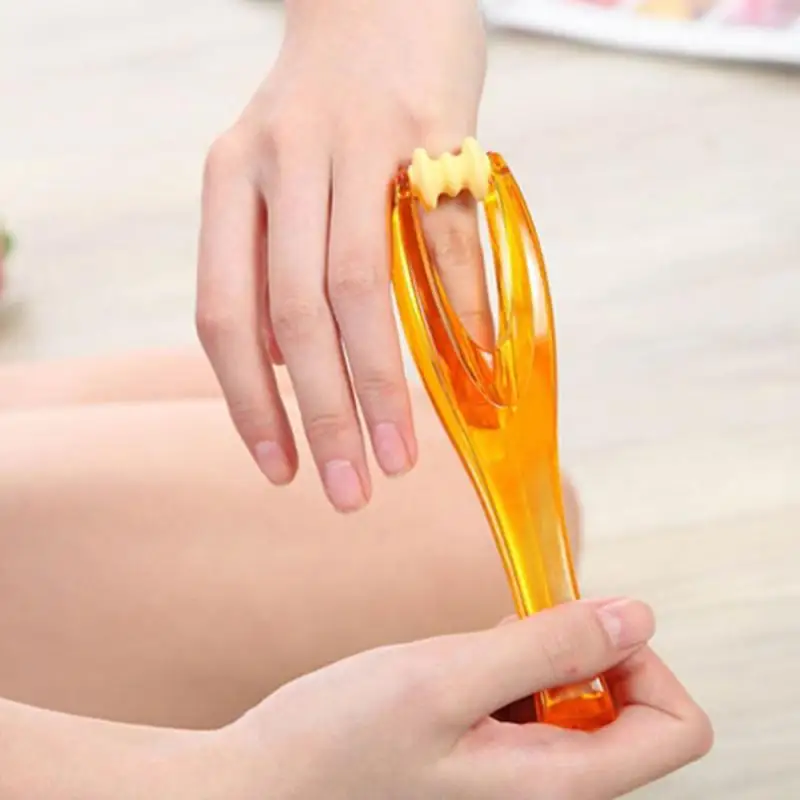 

Mini finger massager with elastic handle for blood circulation and muscle relaxation, 1, 2 rollers