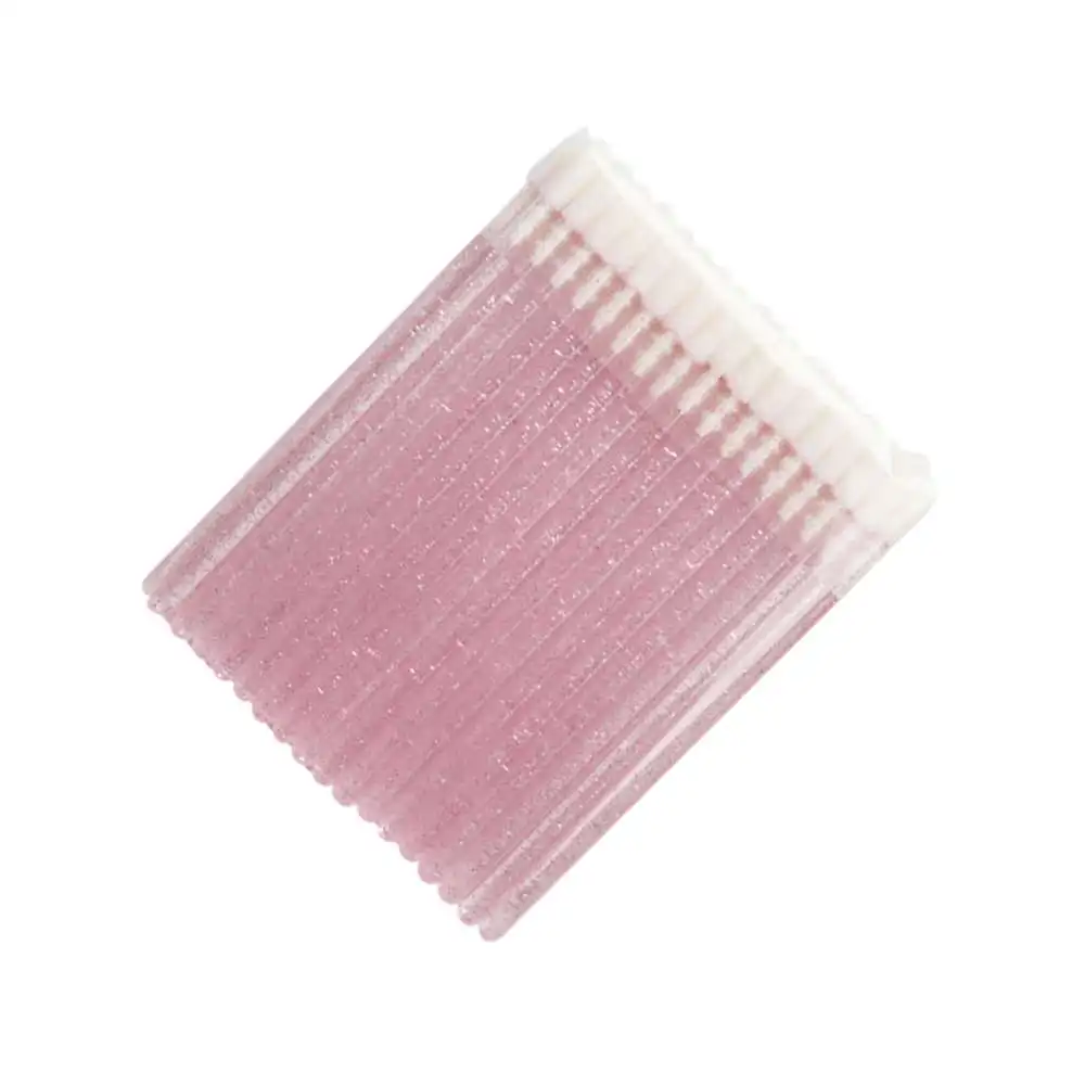 

100pcs Disposable Lip Brushes Makeup Lipstick Brush Lip Gloss Brush Grafting Eyelash Cleaning Cotton Swab Makeup Accessories