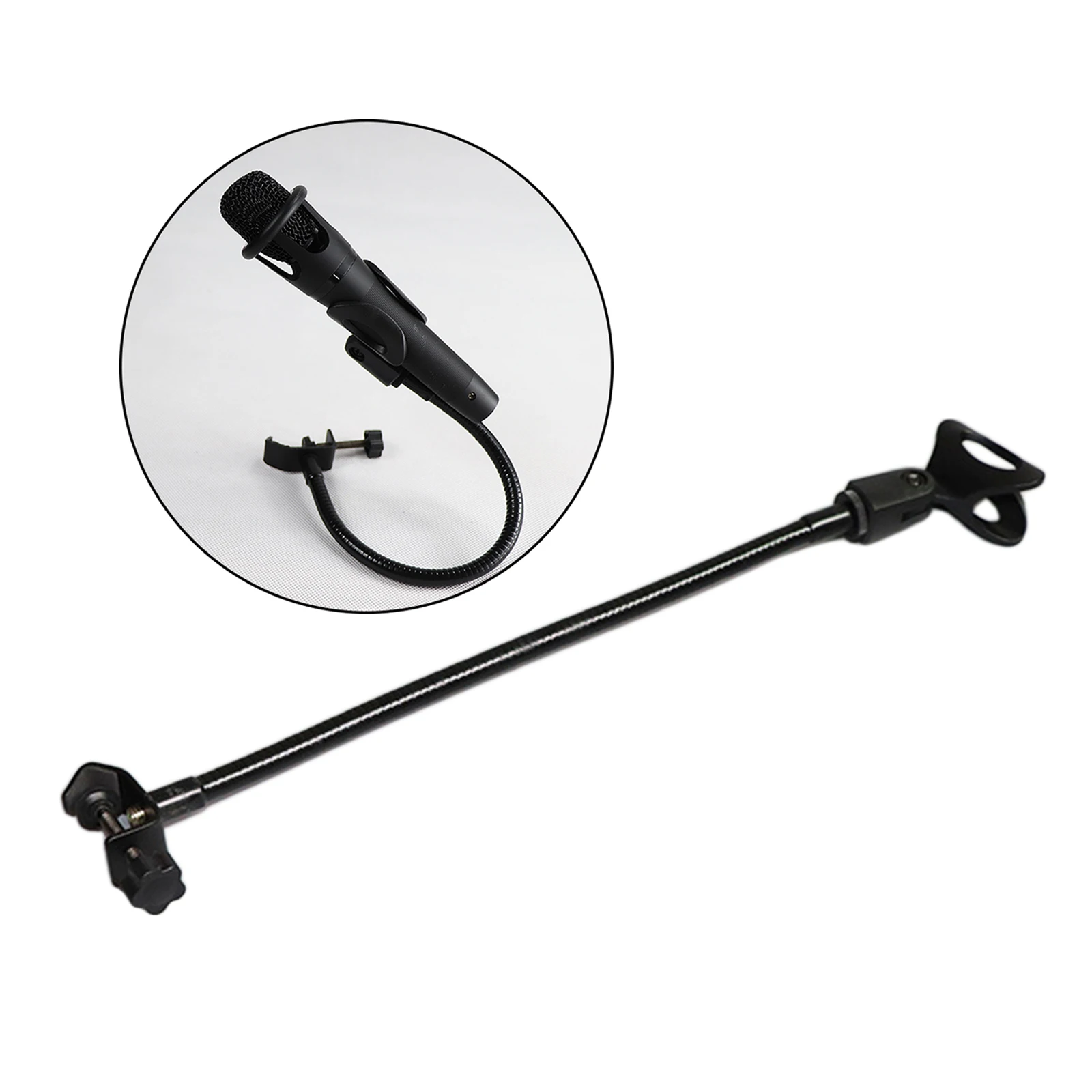 Flexible Gooseneck 360° Adjustable Microphone Stand with Desk Clamp for Radio Broadcasting Studio Mic Holder Rack | Электроника