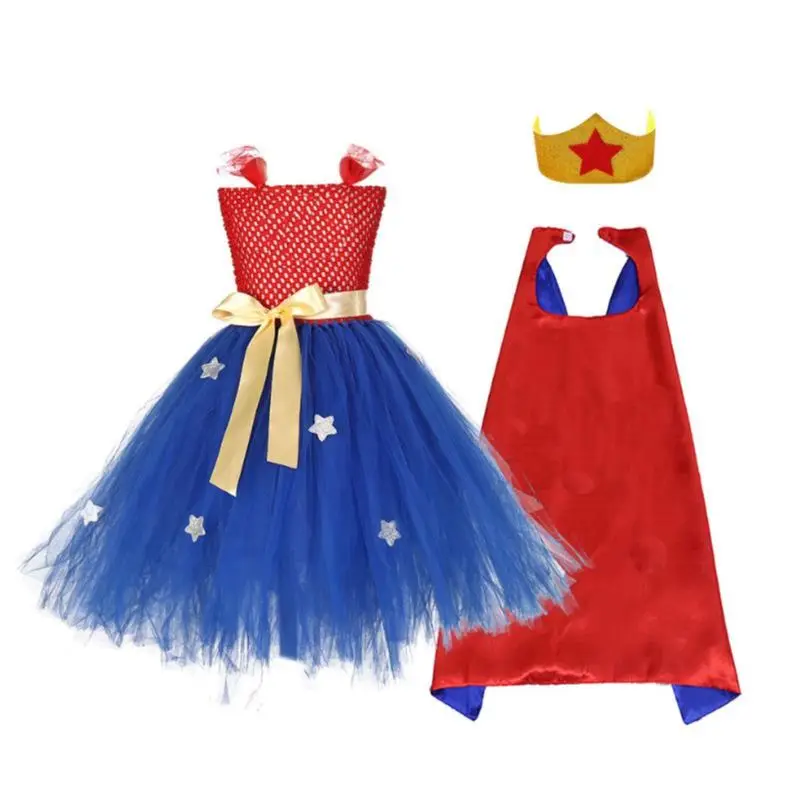 Детское нарядное платье с героями мультфильмов Маскарадный костюм на Хэллоуин