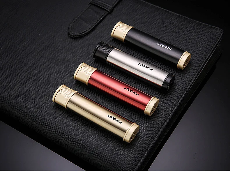 Искренняя красная струйная зажигалка классический цилиндр ветрозащитный газ