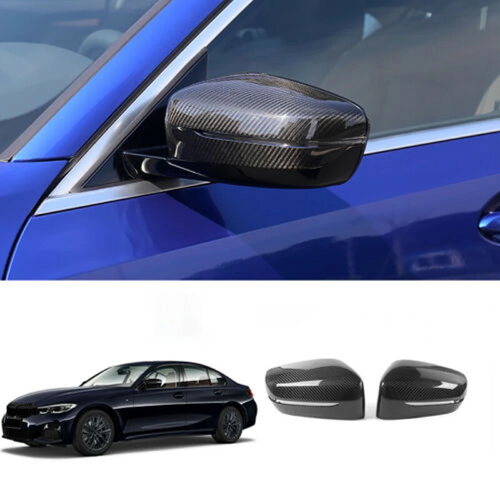 1 пара для BMW 3 серии G20 330i 2019 2020 боковое зеркало заднего вида покрытия чехол