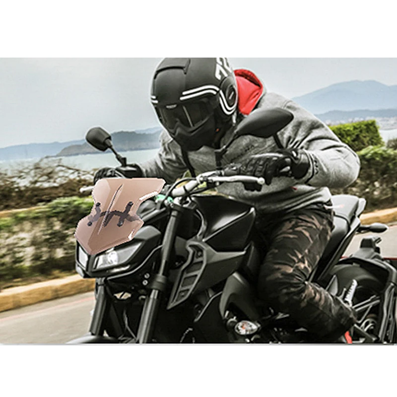 

For Yamaha MT03 MT-03 2020 2021 Motorcycle Windscreen Windshield Shield Screen with Bracket Moto Accessories