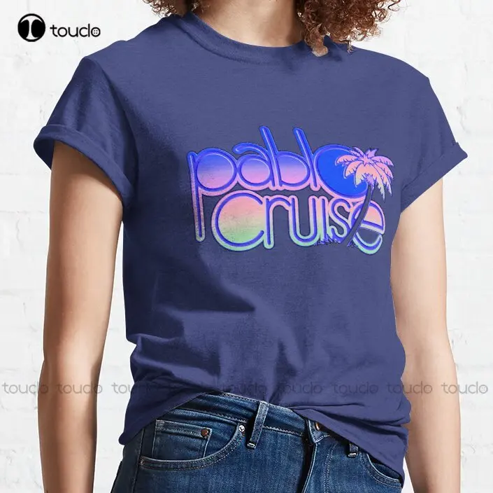 

New Pablo Cruise Logo Classic T-Shirt Cotton Tee Shirt anime shirt Custom aldult Teen unisex digital printing Tee shirt