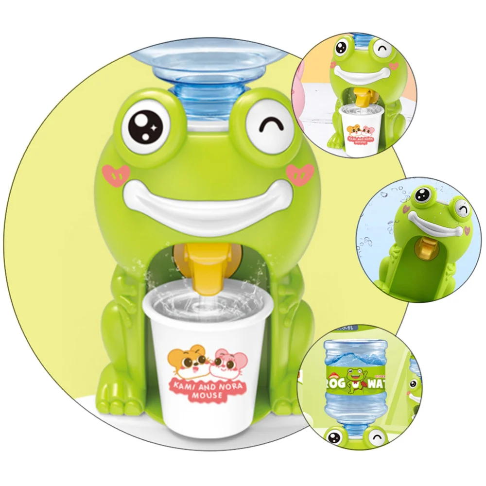 

1 Set Children Mini Water Dispenser Drink Water Machine Toy for Home (Green)