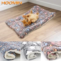 hoomin thicken warm sleeping mat sofa cushion cover cat bed dog puppy mat blanket winter pet blanket soft coral fleece flannel
