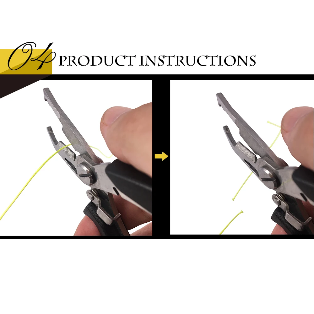 

SIECHI 1PC Fishing Line Snips Tackle Fish Lure Hook Remover Line Cutter Scissors