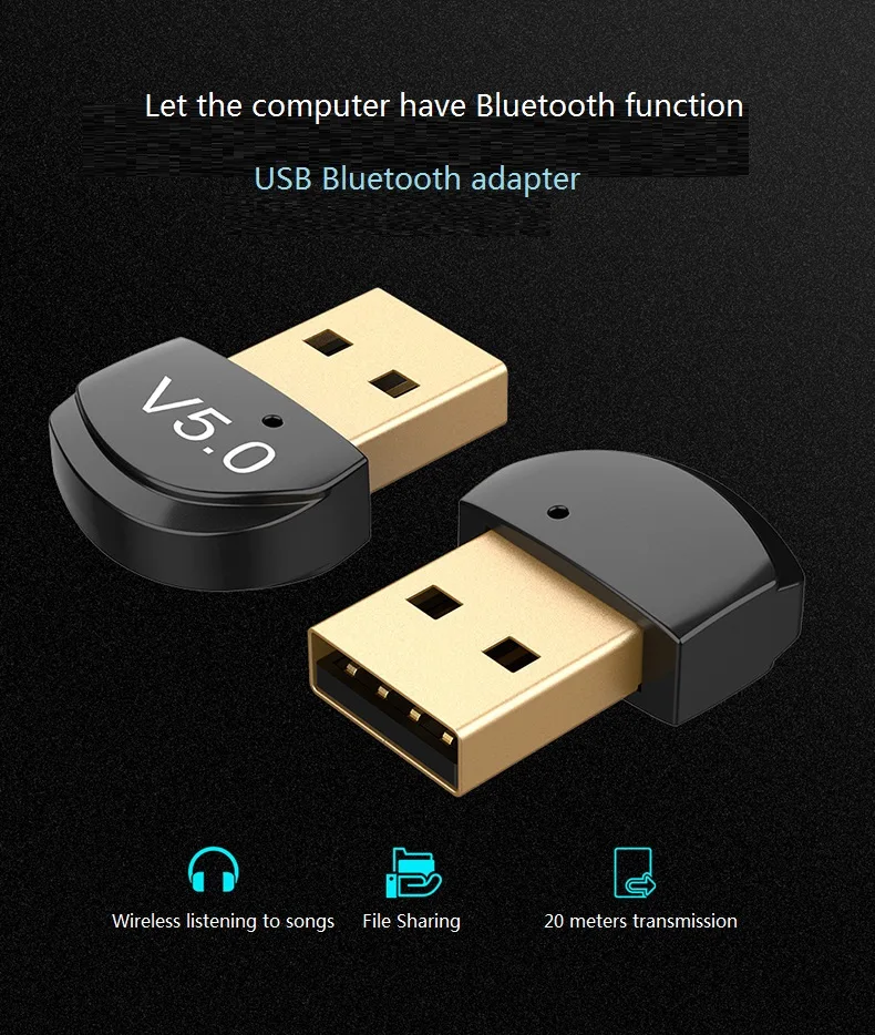 

USB-адаптер Bluetooth 4,0 для ПК, компьютерных колонок, беспроводной мыши, Bluetooth, музыкальный аудиоресивер, передатчик