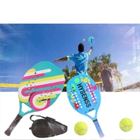 hysenss beach sports tennis straight beat male and female general carbon fiber surface viscoelastic foam eva beach tennis racket