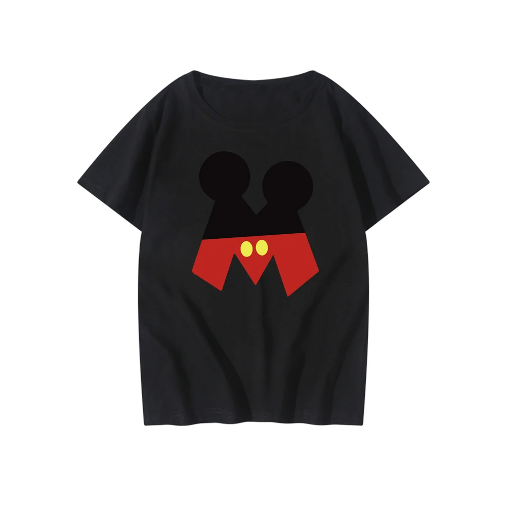 Футболка женская с коротким рукавом Повседневная рубашка рисунком Диснея Микки