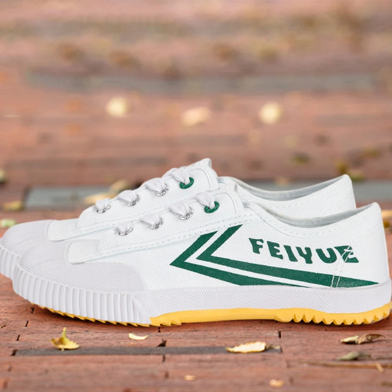 Мужские и женские парусиновые кроссовки Feiyue классические на плоской подошве с