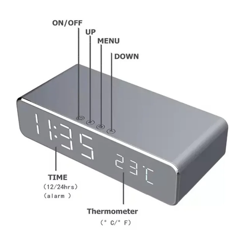 Новый Многофункциональный термометр Chtun с функцией беспроводной зарядки и