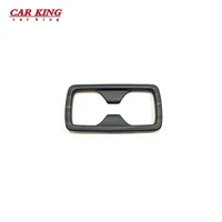 1 pcs abs wood grain car rear water cup frame cover trim lhd styling for toyota highlander 2020 2021 2022 accessories