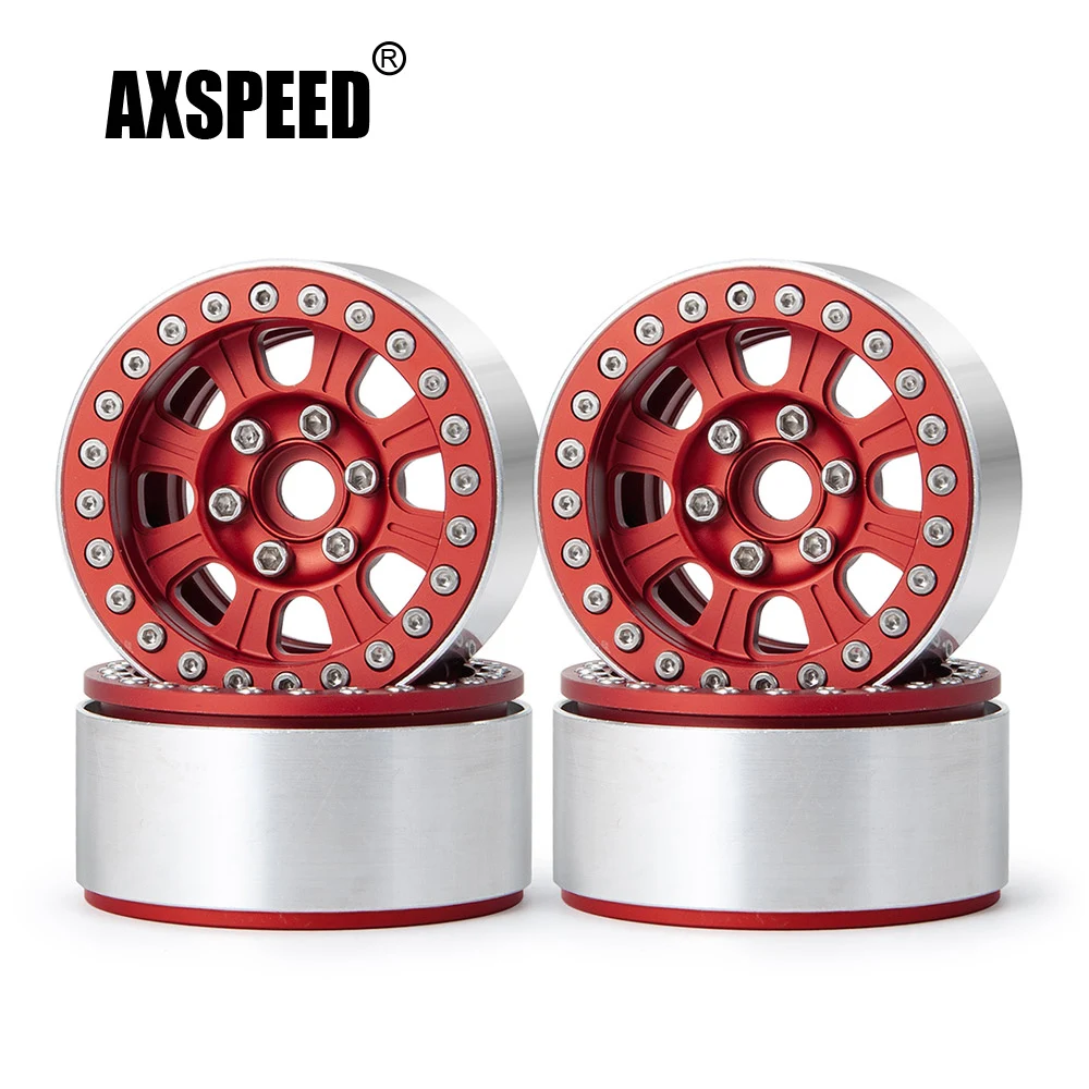 

AXSPEED CNC металлический 1,9 дюймовый Beadlock Колесные диски ступицы для Axial SCX10 D90 CC01 TRX4 1/10 RC гусеничные автомобильные детали