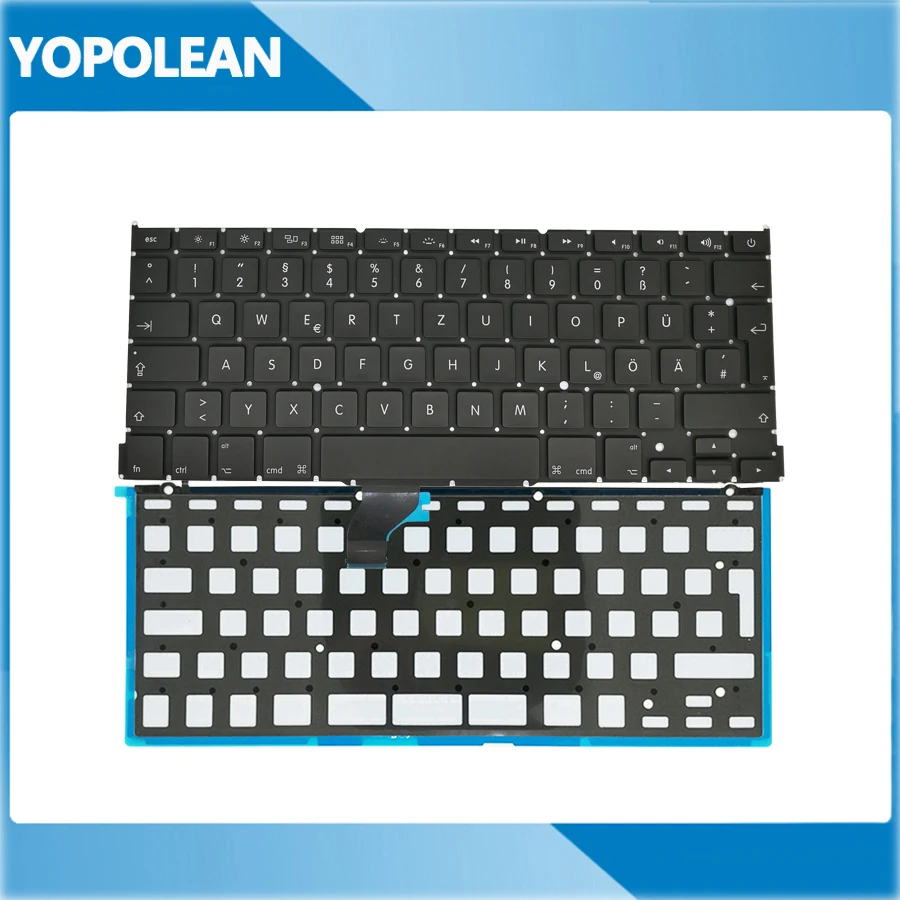 5 шт./лот Новая немецкая клавиатура с подсветкой для Macbook Pro Retina 13 дюймов A1502 2013 2014