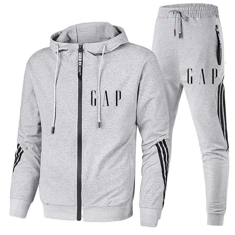 

New 2 Pieces Sets Tracksuit G/P Printing Men Hooded Sweatshirt+pants Pullover Hoodie Sportwear Suit Casual Sports Men Clothes