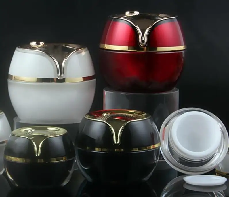 5g 10 г 20 Акриловая банка для крема черный белый красный образец консервные банки