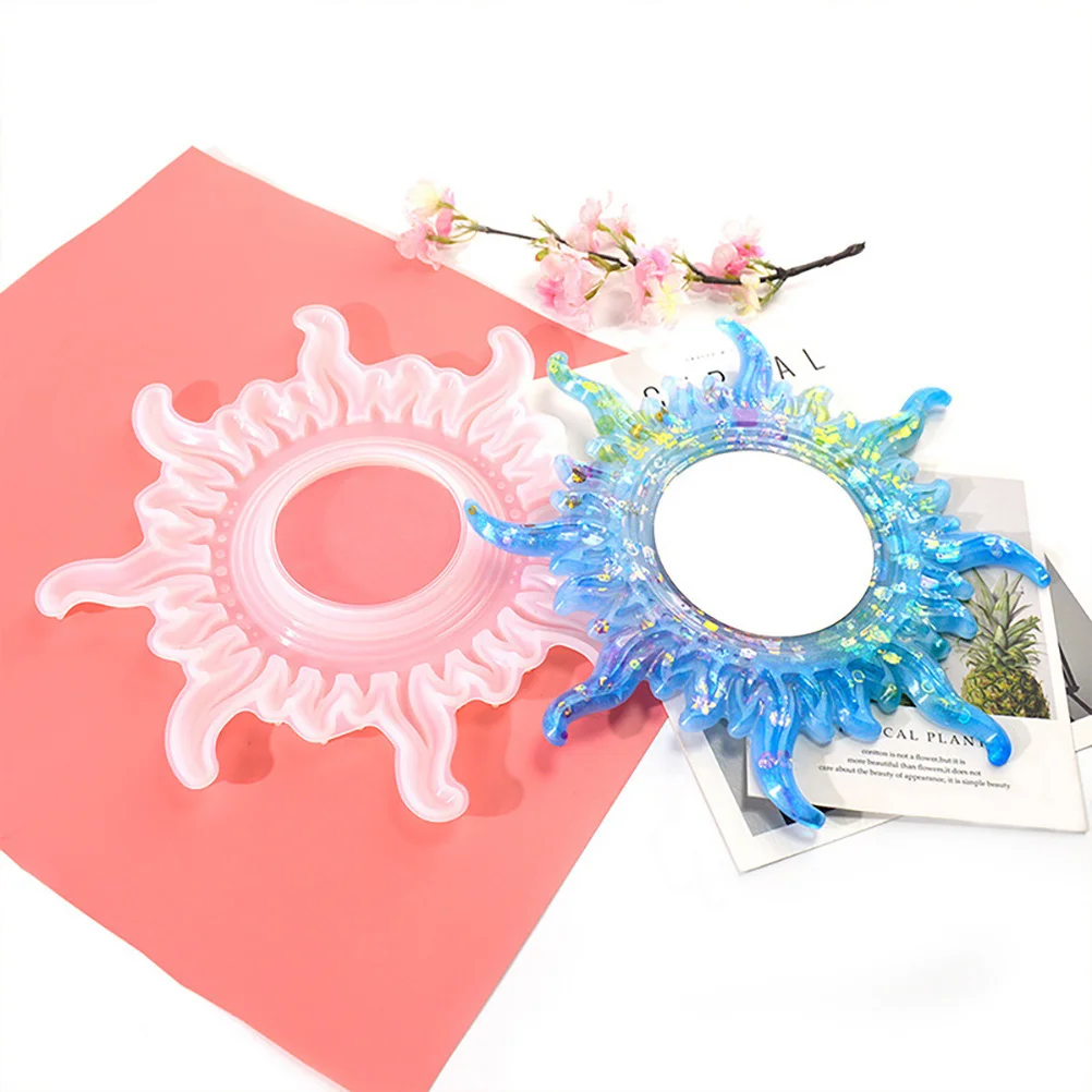 

1 Set of Moon Sun Shaped Mold DIY Silicone Molds Unique Wall Pendant Making Mold