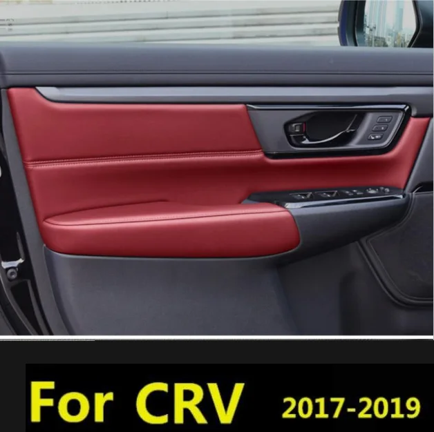 Для Honda CRV 2017 2018 2019 2020 микрофибра передняя/задняя дверь панель + подлокотник