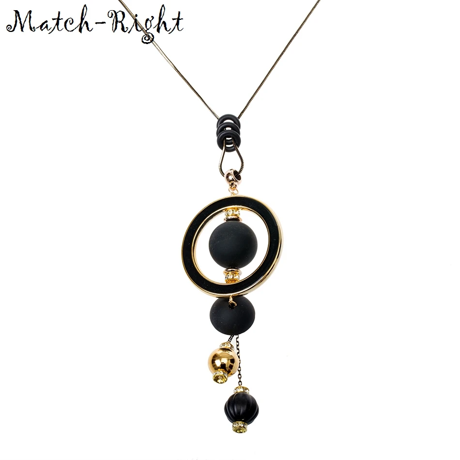 Женское Ожерелье Match Right Длинные ожерелья и подвески ожерелье с деревянными