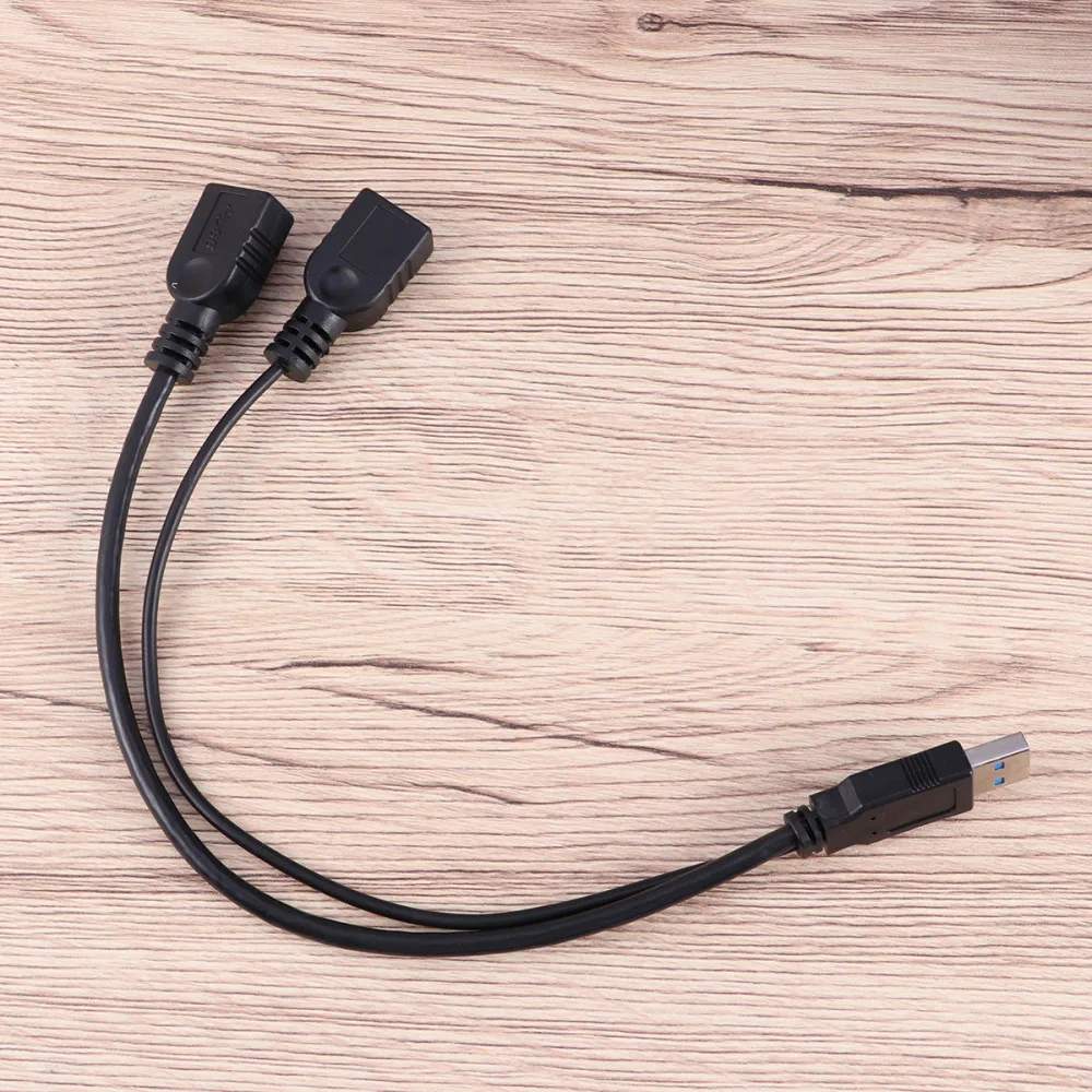 2 в 1 кабель для передачи данных Micro USB 3 0 концентратор штекер гнездо Двойные Порты