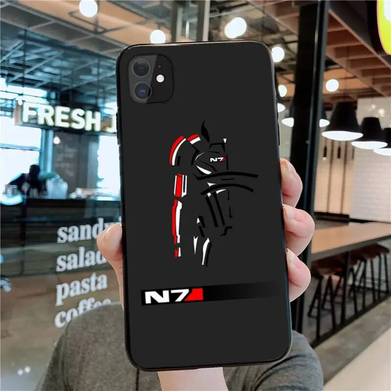 N7 Масс Эффект Чехол для iPhone 13 12 11 Pro Max Mini XS 8 7 6 6S Plus X 5S SE 2020 XR