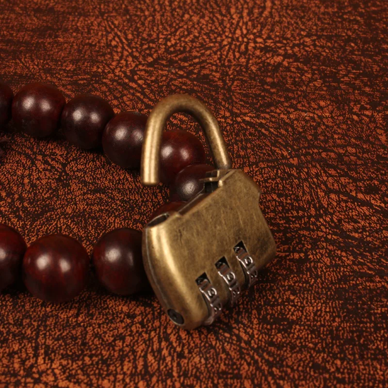 

Factory wholesale retro combination lock luggage lock zinc alloy three password padlock retro box padlock