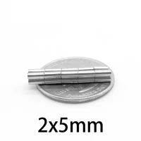 1002000pcs 2x5 mm powerful magnets disc 2mm x 5mm permanent small round magnet 2 mm 5 mm thin neodymium magnet strong 25 mm