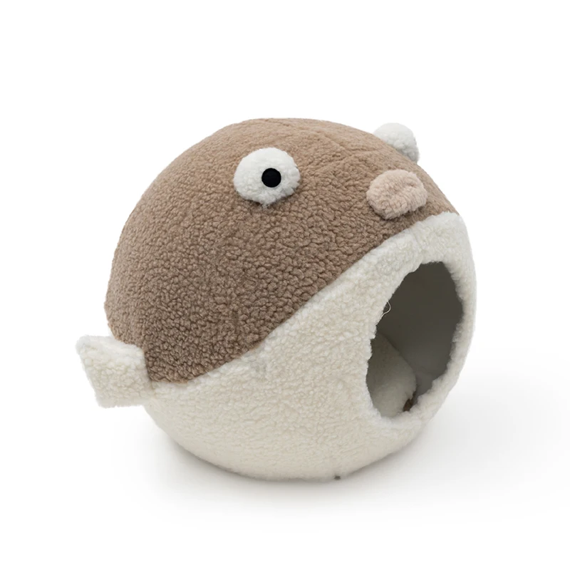 

Puffer fish cat litter four seasons universal semi-enclosed cat litter house villa cat supplies