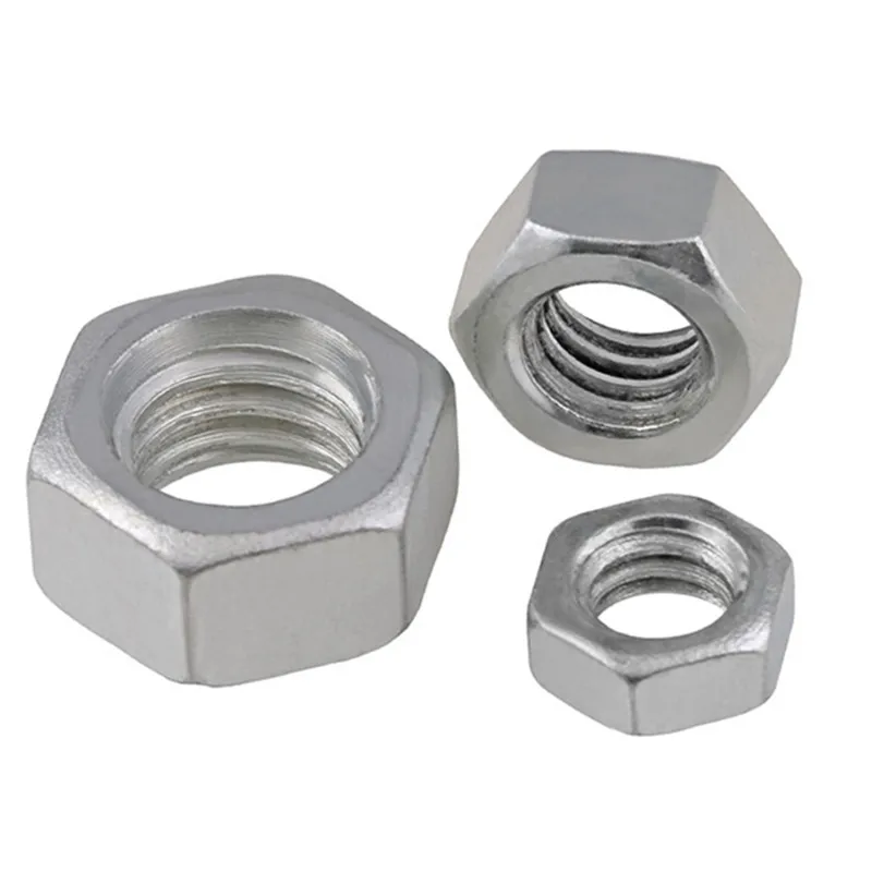 UNC 2#-56 3#-48 4#-40 5#-40 6#-32 8#-32 10#-24 12#-24 UNF 0#-80 10#-32 304 Stainless Steel US Coarse Fine Thread Hex Hexagon Nut - купить по