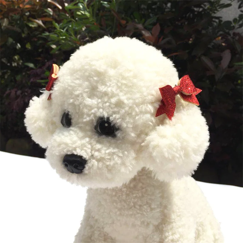 Заколки для волос животных Бабочка заколка милая собака котенок щенок бант