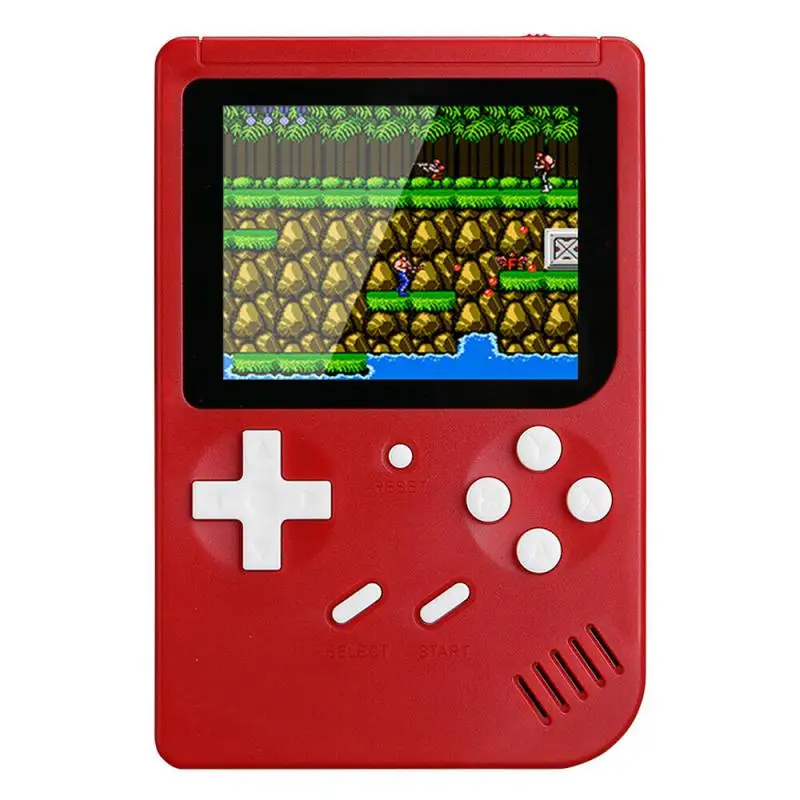 Red Мини портативная игровая консоль, портативная Ретро ностальгическая Классическая Мини-игровая консоль для Psp FC Duet, 500 игр для детей, подарки для мальчиков и девочек - Цвет: Red