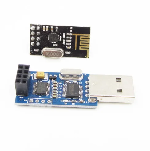 1 шт. USB в последовательный порт плата адаптера + 2 4G NRF24L01 беспроводной модуль diy