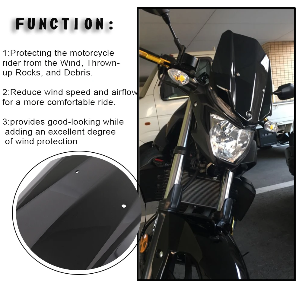 Ветровое стекло с двойными пузырьками для Yamaha MT 03 MT-03 MT03 экран ветровой экран дефлекторы 16-18 аксессуары