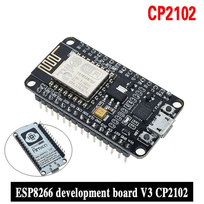 V3 беспроводной модуль NodeMcu 4 м байт Lua WIFI Интернет вещей макетная плата на основе ESP8266 ESP-12E для arduino совместимый