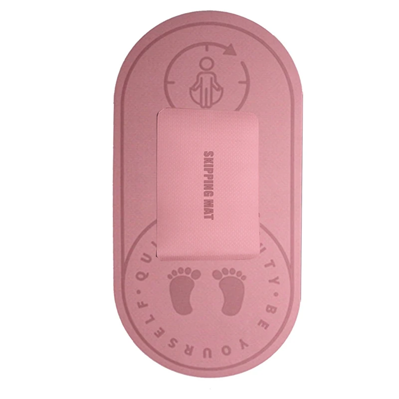 

Коврик для скакалки нескользящий текстурированный толстый коврик для йоги высокой плотности с наколенником для скакалки фитнес-упражнени...