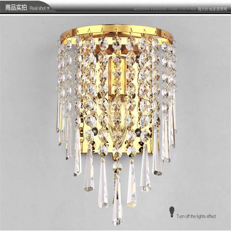 Современная хрустальная люстра настенный светильник 220 В E14 светодиодный