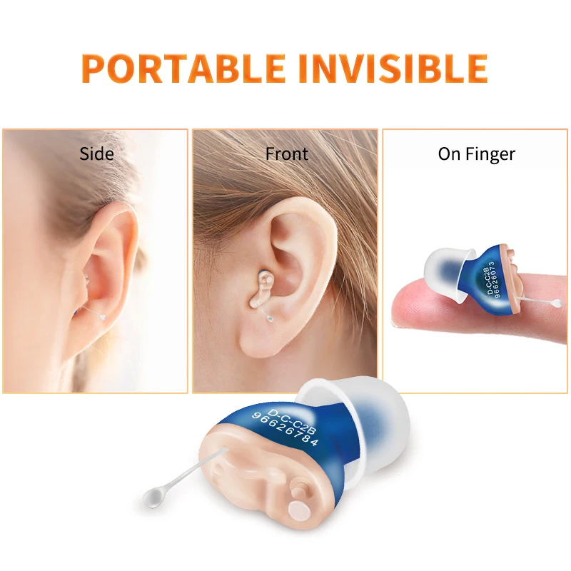 Hearing Aid Invisible CIC Digital Wireless Adjustment Tools Sound Amplified For Deafness Elderly Audifonos Hearing Aid Ear Care
