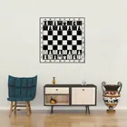 Наклейки на стену шахматного плеера DW7232 мужские, виниловые Стикеры E-co дружественные для творчества, самоклеящиеся обои