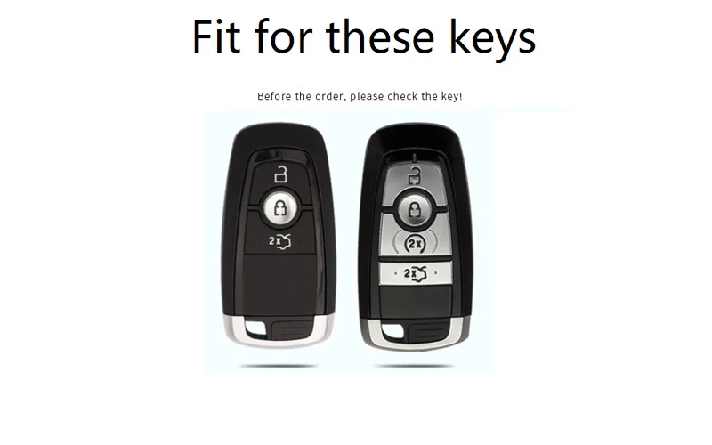 

Leather Handmade Car Key Cover key Case For Ford Mondeo Fusion F150 Mustang Explorer Edge Ecosport F-150 F-250