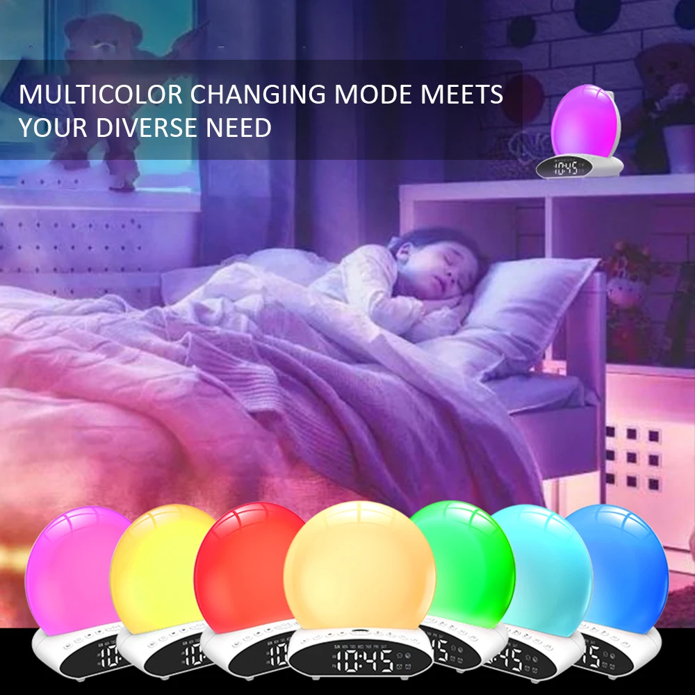 Цифровой световой будильник с имитацией рассвета | Дом и сад