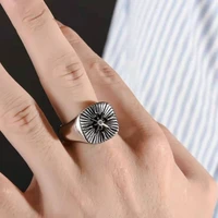 new 2021 fashion punk gothic style polaris star signet ring minimalist mens rings simple luxury jewelry accessories party gifts