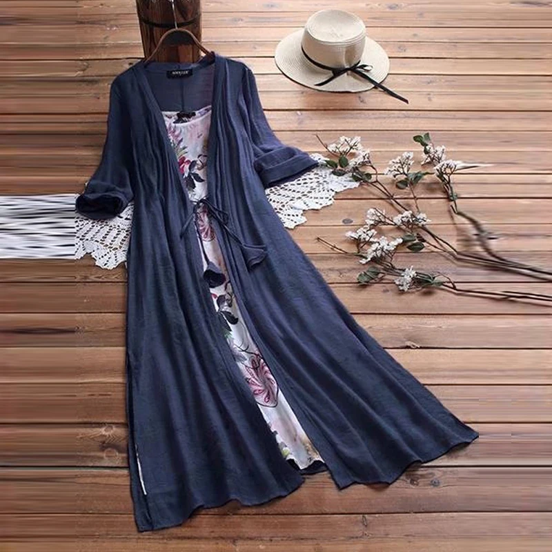 Lipswag 5XL Women Autumn Two Piece Set Long Sleeve Party Dress Casual O Neck Polka Dot Sundress Elegant Plus Size Female Dresses